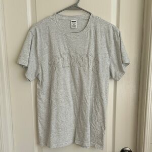 PINK Victoria's Secret Light Gray Men's Tee